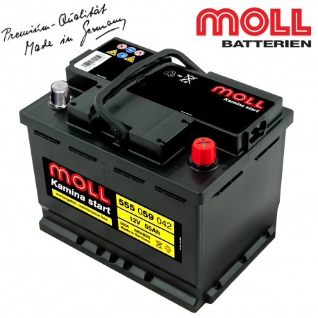Baterie auto MOLL KAMINA START 555066042 55Ah