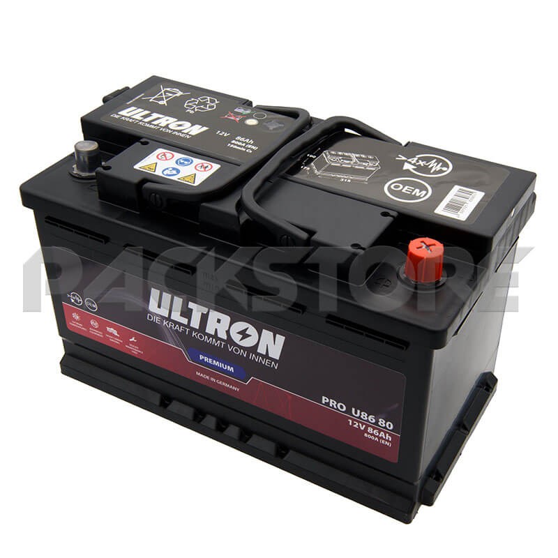 amusement Don't want color Baterie auto ULTRON PREMIUM PROU8680 86Ah - Importator si distribuitor baterii  auto