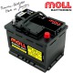 Baterie auto MOLL KAMINA START 562020052 62Ah