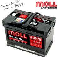 Baterie auto MOLL M3 PLUS K2 83075 75Ah